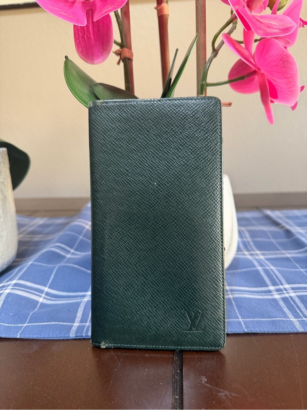 Louis Vuitton long wallet green